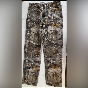 Wrangler Pro Gear RealTree Camouflage Hunting Denim Jeans  33 x 32 EUC NO WEAR
